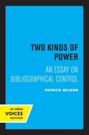 Two Kinds of Power: An Essay on Bibliographical
