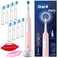 Otočná elektrická zubná kefka Oral-B Pro  1 Pink Sada