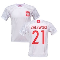 Koszulka Piłkarska POLSKA POLSKI ZALEWSKI 134cm