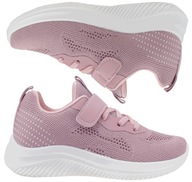 Odľahčená športová obuv, tenisky, detské tenisky r26 ružové P1-157