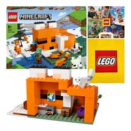 LEGO Minecraft - Siedlisko Lisów (21178) domek do zabawy + Torba + Katalog