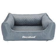 Recobed pohovka pre psa odtiene šedej 80 cm x 65 cm