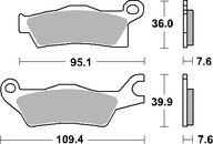 Brzdové doštičky SBS 911RSI