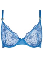 GEORGE miękki biustonosz Entice Blue Lace Non Padded Bra 75E