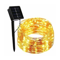 Łańcuch solarny drucik diody LED 200 długi 20m