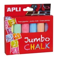 Kredy Jumbo Apli Kids - 6 kolorów Chodnikowe Duże