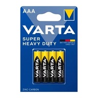 4x BATERIA VARTA AAA SUPER HEAVY DUTY R03P Blister