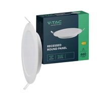 Panel LED V-TAC Wpuszczany Premium Downlight 6W Okrągły fi120 3000K 660lm