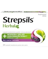 Strepsils Herbal bez czarny do pastylki do ssania