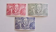 1951 Polska 7 lat PRL Fi.563**-565** czyste znaczki z pełną gumą