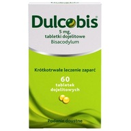 Dulcobis 5 mg lek na zaparcia bisakodyl przeczyszcza perystaltyka jelit 60x