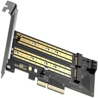 Adapter PCIe 3.0 x4 do SSD M.2 NVMe M-Key + B-Key do komputera UGREEN CM302