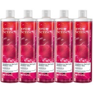 AVON SENSES ŻEL POD PRYSZNIC RASPBERRY DELIGHT DAMSKI ZESTAW 5X500ML GRATIS