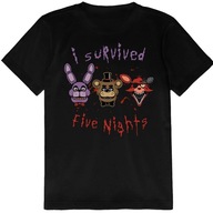 KOSZULKA DZIECIĘCA T-SHIRT DLA DZIECKA FIVE NIGHTS AT FREDDY'S 152 JAKOŚĆ