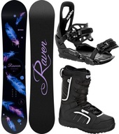 Zestaw Snowboard RAVEN Mia Black 150cm + buty Target + wiązania S230