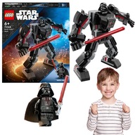 LEGO GWIEZDNE WOJNY DUŻY ROBOT DARTHA VADERA + DARTH VADER 2 MIECZE FIGURKA