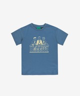 Dziecięca niebieska koszulka t-shirt PROSTO Murek 98-104