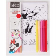 Bluzka dziecięca Myszka Minnie Mouse bawełna do kolorowania r. 122- 128