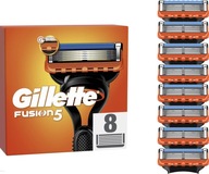 ORYGINALNE WKŁADY Gillette Fusion 5 NOZYKI Gillette Fusion 5 ostrza 8 Szt