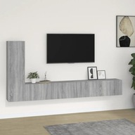 3dielny set TV skriniek sivý sonoma kompozitné drevo