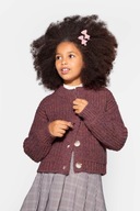 Dievčenský sveter bordový veľ.128 Coccodrillo