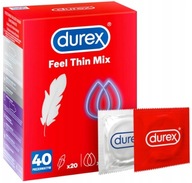 Durex Feel Thin Mix Kondómy 40 ks Fetherlite