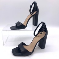 Buty damskie sandały skórzane czarne Aldo enaegyn eleganckie rozmiar 35