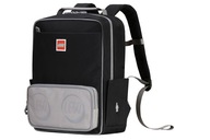 Školský batoh jednokomorový LEGO čierny, Odtiene šedej a striebornej 18 l