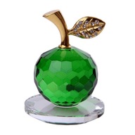 Kryształowy przycisk do papieru Ozdoba stołowa do dekoracji wnętrz 5 cm Zielony