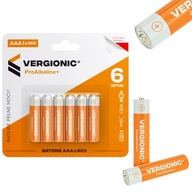 Bateria alkaliczna Vergionic paluszek AAA R3 6 szt