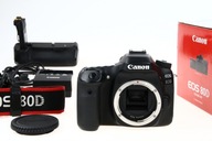 Lustrzanka Canon EOS 80D + grip zamiennik, przebieg 10093 zdjęć