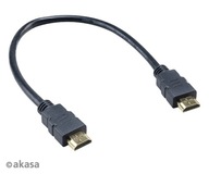 Kabel HDMI -HDMI 2.0 0.3m 30cm AKASA 3D krótki