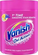 Vanish odstraňovač škvŕn prášok na farebné tkaniny Oxi Action Pink farba 500 g
