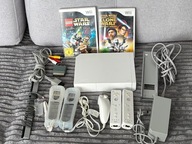 Konsola Nintendo Wii wersja Australia biała kontrolery gry kable tanio