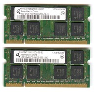 Dual Qimonda 2GB , 2x1GB 2Rx8 PC2-5300S-555-12-E0