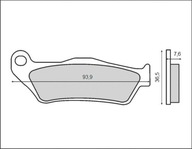 BRZDOVÉ DOŠTIČKY KH181 STRMEŇ BREMBO PREDNÉ