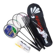 Bedmintonový set SPARTAN Pro 4 rakety Letky