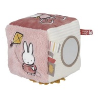 Textilná kocka králik Miffy Fluffy ružová