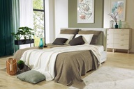 Narzuta Favo bawełniana na łóżko, sofę 260x280, Kolor beżowy, Beige M34276