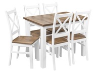 Jedálenský stôl s 5 stoličkami dub do kuchyne Z065