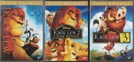 Król Lew 1 + 2 + 3 - kolekcja 3 filmów 3xDVD / stan jak NOWE