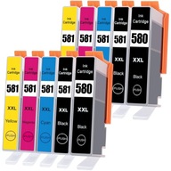 10× Atrament 4INK PRE CANON TS6250 TS6350 TS6351 TS6350a TS8350a pre Canon čierna (black), červená (magenta), modrá (cyan), žltá (yellow)