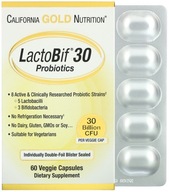 California GOLD LactoBif 30 mld. | 60 kaps. | 8 PROBIOTICKEJ KMENE