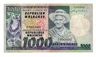 1000 Francs 1974r.Madagaskar