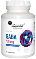 Aliness Kwas Gamma Aminomasłowy GABA 750mg Relaks Wyciszenie Uspokojenie