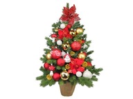 Sada vianočných ozdôb 81 ks v boxe PREMIUM RED na vianočné stromčeky do 100