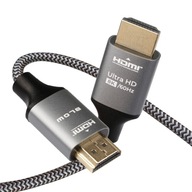 SOLIDNY KABEL PRZYŁĄCZE HDMI - HDMI PLECIONKA 8K 4K 5M