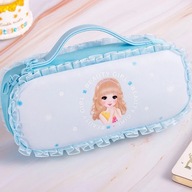 Multi-functional Nylon Cloth Pencil Bag High capacity Pencil Case With Zipp