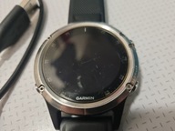 Zegarek Garmin Fenix 5 Plus, srebrny, używany