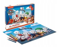 PUZZLE NA VYFARBOVANIE Labková patrola PAW PATROL PASTELKY DARČEK pre 3 4 5 ročné dieťa